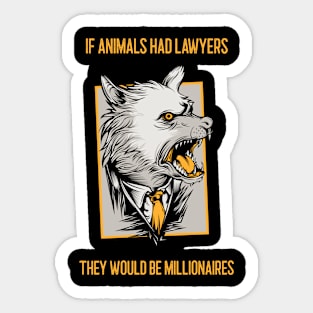 Animal Lawyer Sticker